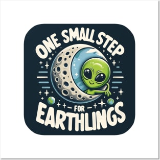 One Small Step for Earthlings Posters and Art